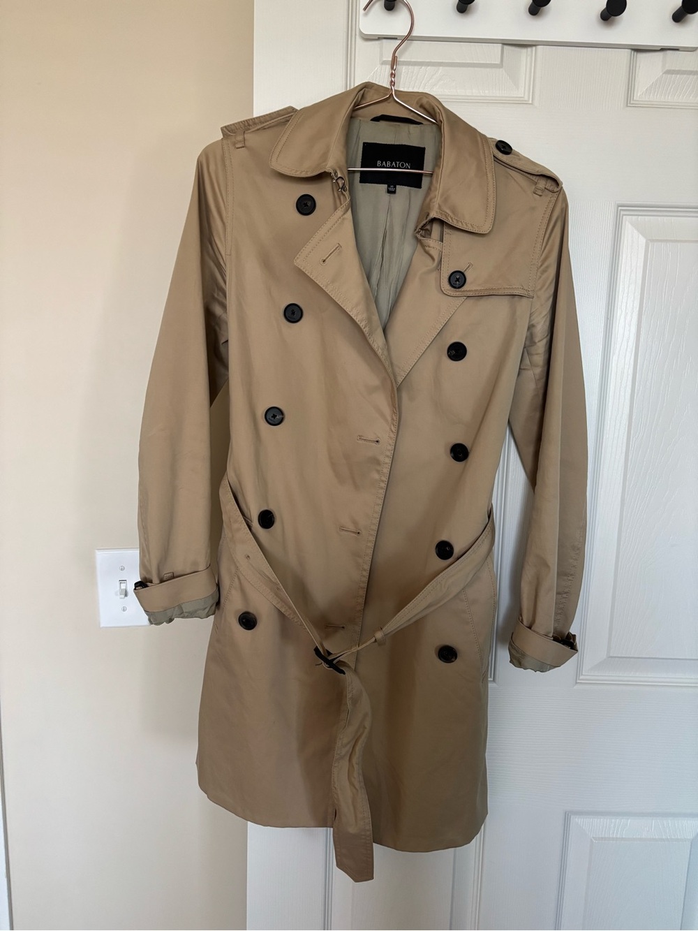 Rare Aritzia Babaton Classic Trench Coat - Fabric Made in Japan - Size XS